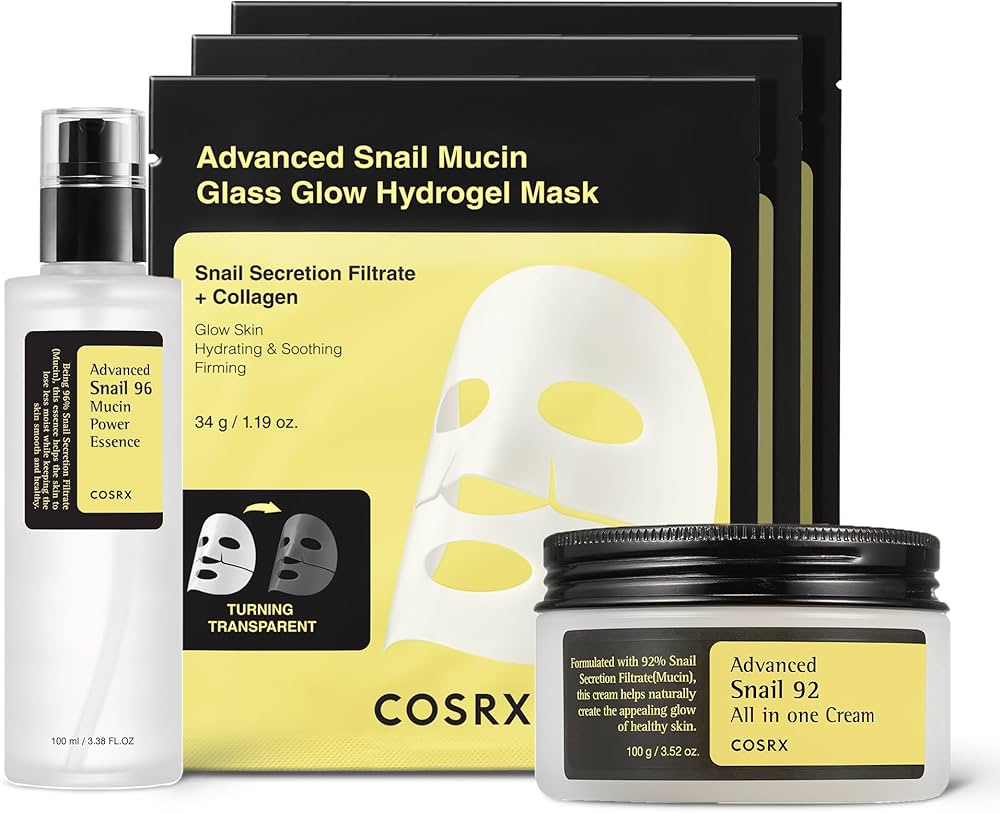 Amazon.com : COSRX Snail Mucin Korean Skin Care Night Routine Set ...